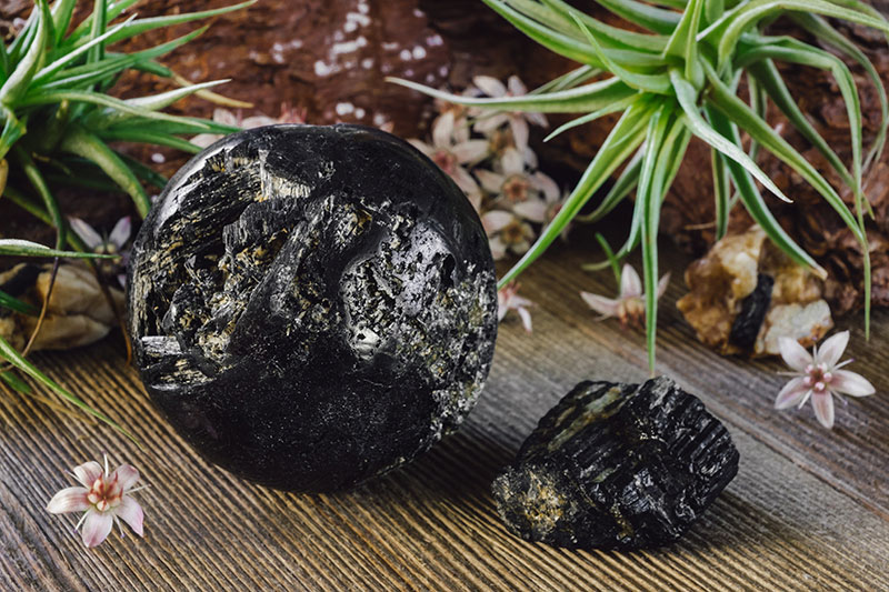 Black tourmaline is a great crystal for protection against negative energy.