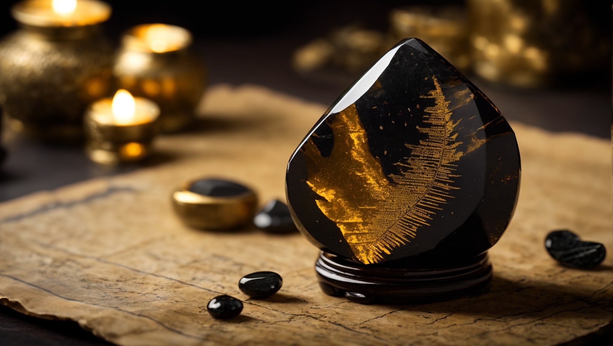 Shimmering Gold Sheen Obsidian properties