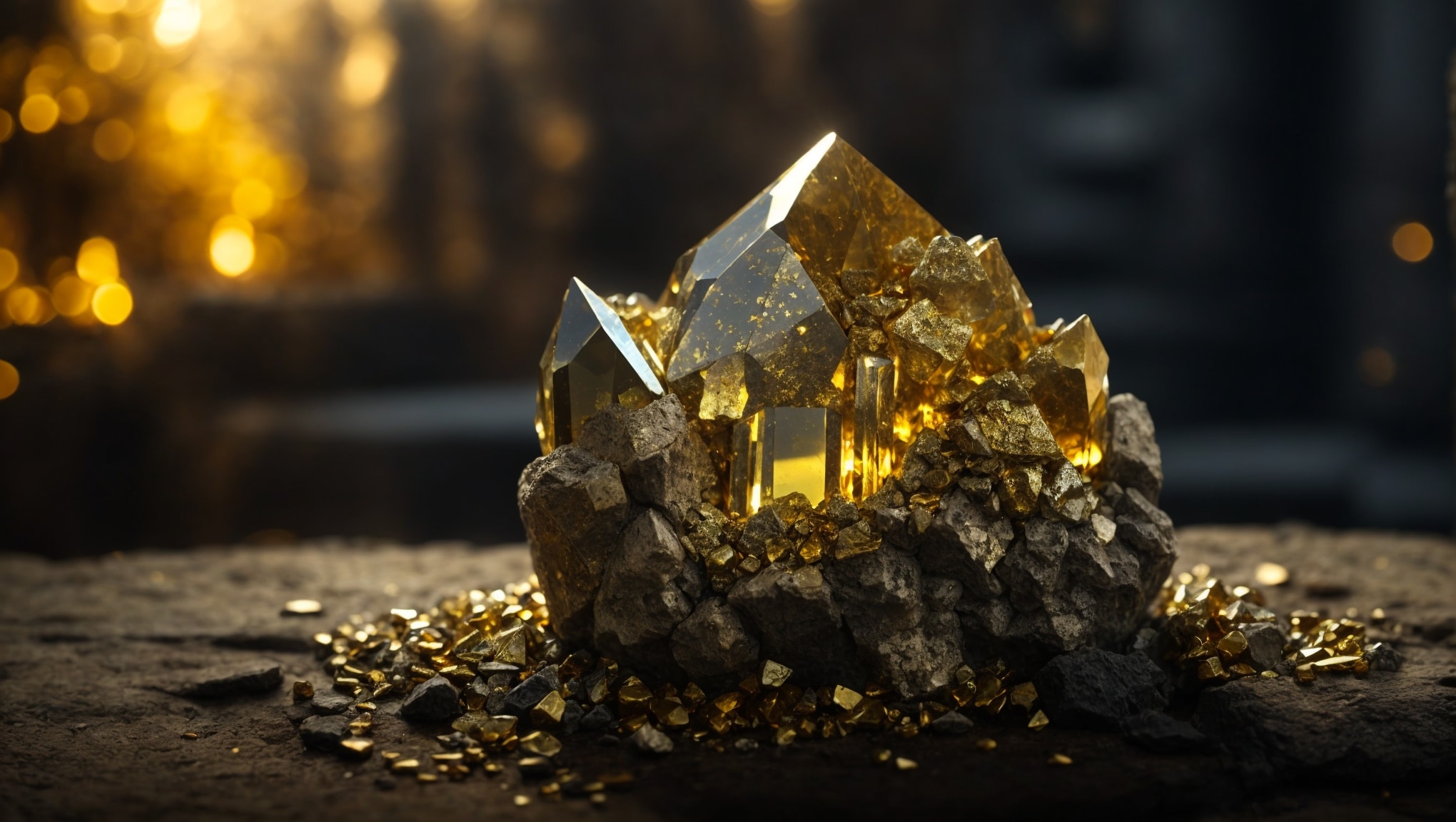 Gold flecks in Pyrite properties