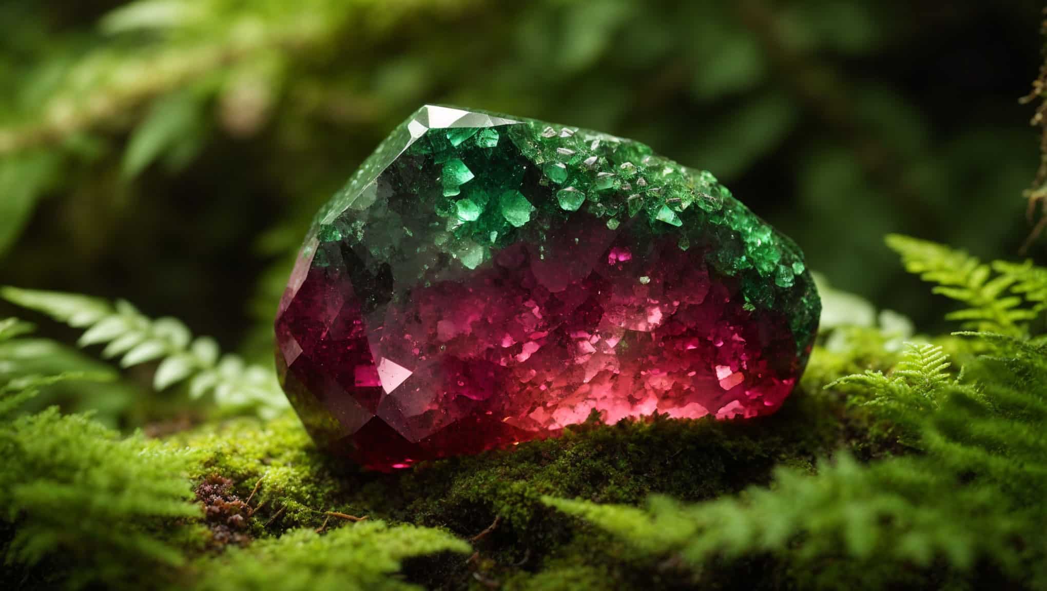Green and red fusion in Ruby Zoisite properties