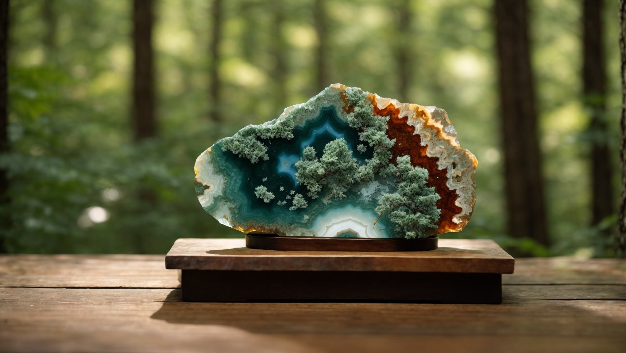 Forest-like inclusions of Tree Agate properties