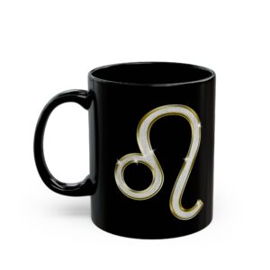 Leo Glyph mug with the Leo symbol