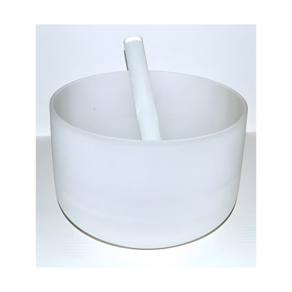 10" Off White Crystal Singing Bowl