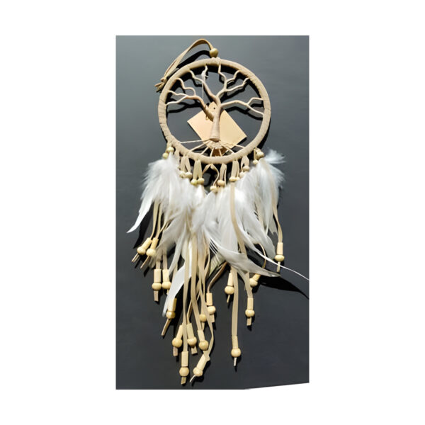 4 1/2" Tree of Life tan dream catcher