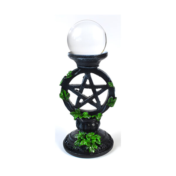 50mm Clear gazing ball with Pentagram Stand