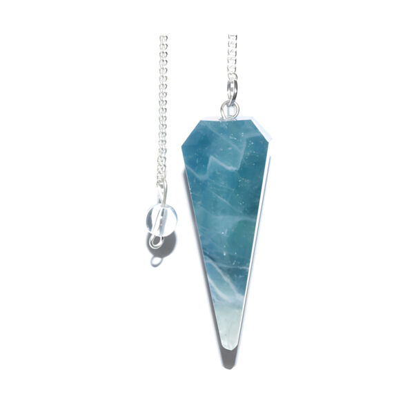 6-sided Green Fluorite pendulum