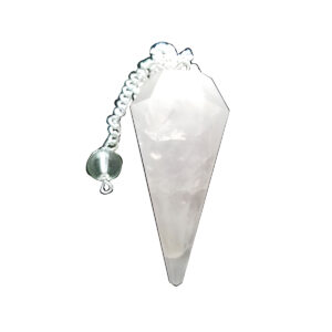 6-sided Rose Quartz pendulum