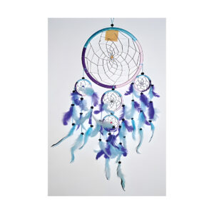 8 1/2" 5 Rings multi  dream catcher