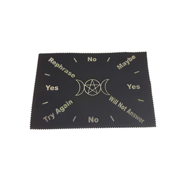 8"x12" Triple Moon Pentagram pendulum mat (slight imperfection)