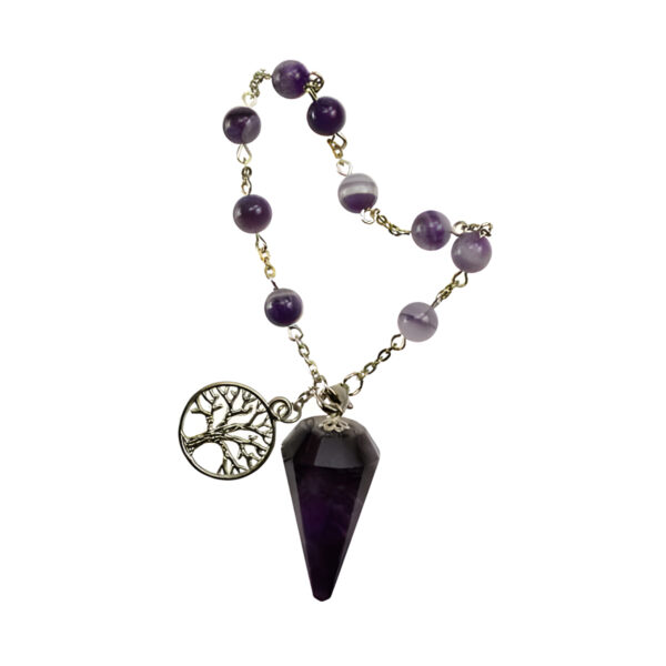 Amethyst pendulum bracelet