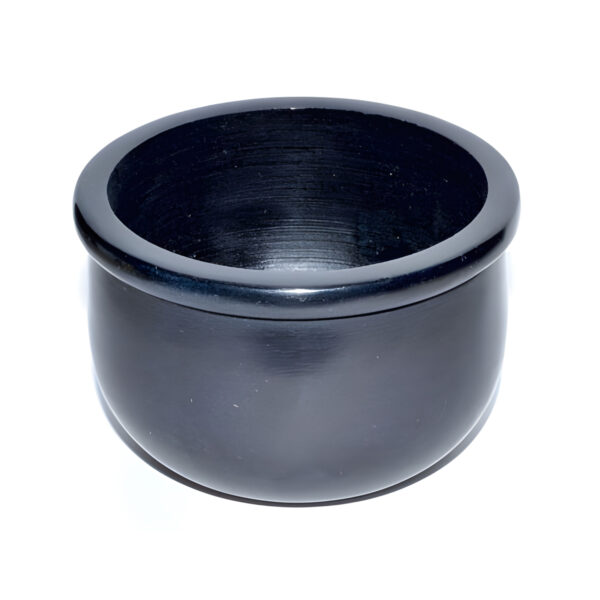 Black Stone Scrying Bowl/Smudge Pot 3"