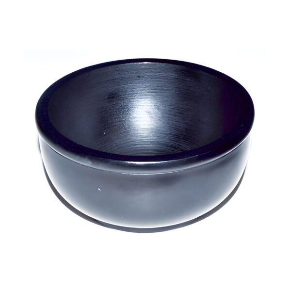 Black Stone Scrying Bowl/Smudge Pot 4"