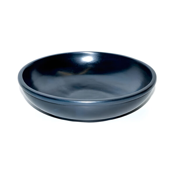 Black Stone Scrying Bowl/Smudge Pot 6"