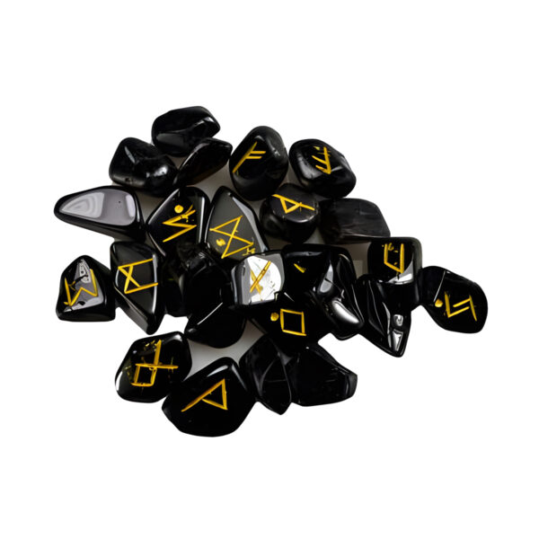 Black Tourmaline rune set