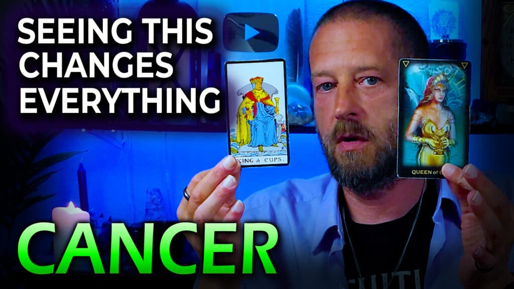 Cancer February 2025 tarot love reading by Allen Hill of Unknown Truth Tarot.