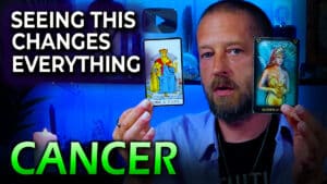 Cancer February 2025 tarot love reading by Allen Hill of Unknown Truth Tarot.