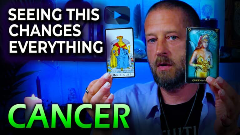 Cancer February 2025 tarot love reading by Allen Hill of Unknown Truth Tarot.