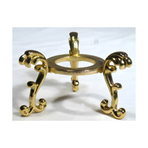 Gold Plated Flower gazing ball stand