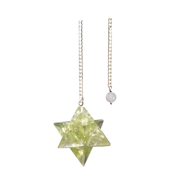 Merkabah Peridot Orgone pendulum