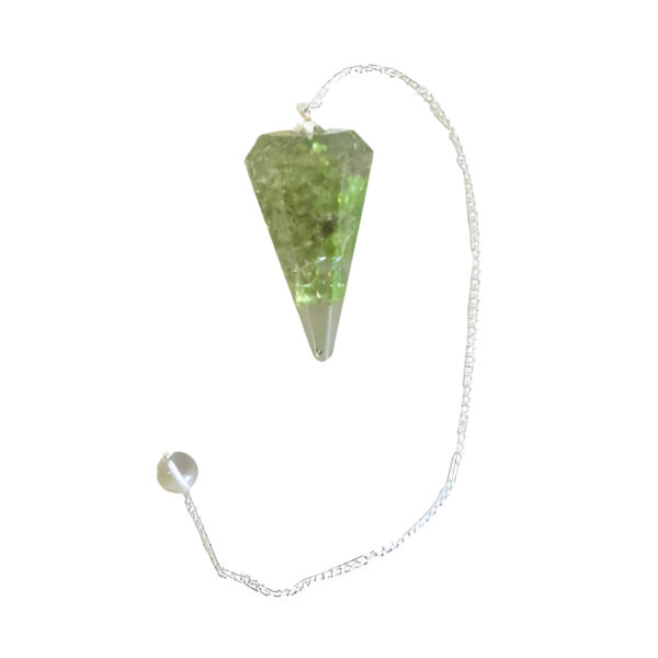 Peridot Orgone pendulum