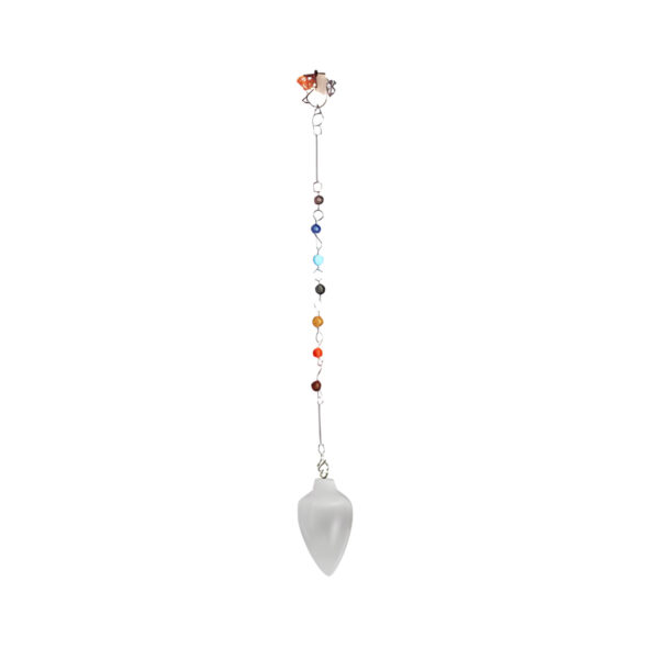 Selenite 7 Chakra pendulum