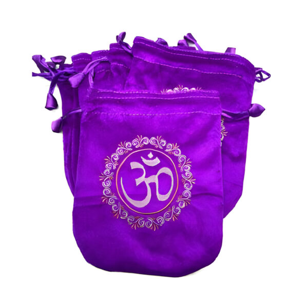 (set of 10) 6"x 8" Purple velveteen bag